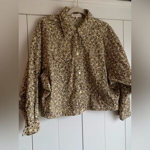 Anthropologie Solitaire Eyelet Floral‎ Jacket Size Large
